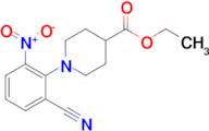 ethyl 1-(2-cyano-6-nitrophenyl)piperidine-4-carboxylate