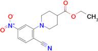 ethyl 1-(2-cyano-5-nitrophenyl)piperidine-4-carboxylate