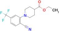 ethyl 1-[2-cyano-5-(trifluoromethyl)phenyl]piperidine-4-carboxylate