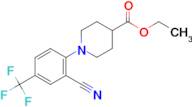 ethyl 1-[2-cyano-4-(trifluoromethyl)phenyl]piperidine-4-carboxylate