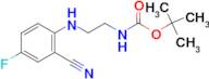 tert-butyl [2-(2-cyano-4-fluoroanilino)ethyl]carbamate