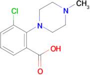 3-chloro-2-(4-methylpiperazin-1-yl)benzoic acid