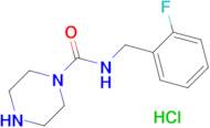 N-[(2-Fluorophenyl)methyl]piperazine-1-carboxamide hydrochloride