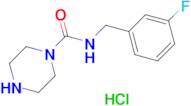 N-[(3-Fluorophenyl)methyl]piperazine-1-carboxamide hydrochloride