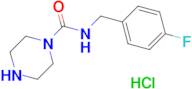N-[(4-Fluorophenyl)methyl]piperazine-1-carboxamide hydrochloride