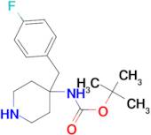 tert-Butyl N-{4-[(4-fluorophenyl)methyl]piperidin-4-yl}carbamate