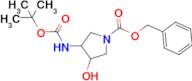 Benzyl 3-(tert-butoxycarbonylamino)-4-hydroxypyrrolidine-1-carboxylate