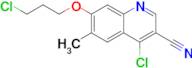 4-Chloro-7-(3-chloropropoxy)-6-methylquinoline-3-carbonitrile