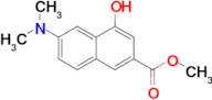 2-Naphthalenecarboxylic acid, 6-(dimethylamino)-4-hydroxy-, methyl ester