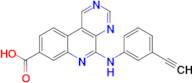 5-((3-Ethynylphenyl)amino)pyrimido[4,5-c]quinoline-8-carboxylic acid
