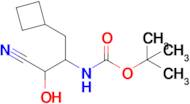 Tert-butyl 1-cyano-3-cyclobutyl-1-hydroxypropan-2-ylcarbamate