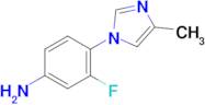 3-fluoro-4-(4-methyl-1H-imidazol-1-yl)benzenamine