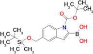 (1-(tert-Butoxycarbonyl)-5-(((tert-butyldimethylsilyl)oxy)methyl)-1H-indol-2-yl)boronic acid