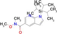 N-methoxy-N-methyl-1-(triisopropylsilyl)-1H-pyrrolo[2,3-b]pyridine-5-carboxamide