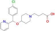 4-(4-((4-Chlorophenyl)(pyridin-2-yl)methoxy)piperidin-1-yl)butanoic acid