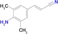 (2E)-3-(4-amino-3,5-dimethylphenyl)-2-Propenenitrile