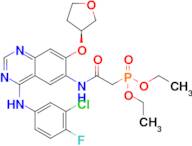 Diethyl (S)-(2-((4-((3-chloro-4-fluorophenyl)amino)-7-((tetrahydrofuran-3-yl)oxy)quinazolin-6-yl)amino)-2-oxoethyl)phosphonate
