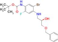 (R)-Tert-butyl (4-((3-(benzyloxy)-2-hydroxypropyl)amino)-5-bromo-2-fluorophenyl)carbamate