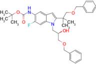 (R)-Tert-butyl (1-(3-(benzyloxy)-2-hydroxypropyl)-2-(1-(benzyloxy)-2-methylpropan-2-yl)-6-fluoro...