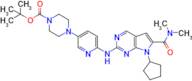 4-[6-(7-Cyclopentyl-6-dimethylcarbamoyl-7H-pyrrolo[2,3-d]pyrimidin-2-ylamino)-pyridin-3-yl]-piperazine-1-carboxylic acid tert-butyl ester