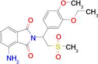 4-Amino-2-[1-(3-ethoxy-4-methoxyphenyl)-2-(methylsulfonyl)ethyl]-1H-isoindole-1,3(2H)-dione