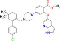 Methyl 2-[(1H-pyrrolo[2,3-b]pyridin-5-yl)oxy]-4-[4-[[2-(4-chlorophenyl)-4,4-dimethylcyclohex-1-e...