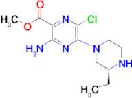 methyl (S)-3-amino-6-chloro-5-(3-ethylpiperazin-1-yl)pyrazine-2-carboxylate