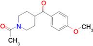 Piperidine, 1-acetyl-4-(4-methoxybenzoyl)- (9CI)