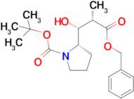 Tert-Butyl (S)-2-((1R,2S)-3-(benzyloxy)-1-hydroxy-2-methyl-3-oxopropyl)pyrrolidine-1-carboxylate