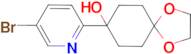 8-(5-Bromopyridin-2-yl)-1,4-dioxaspiro[4.5]decan-8-ol