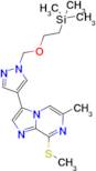 6-Methyl-8-(methylthio)-3-[1-[[2-(trimethylsilyl)ethoxy]methyl]-1H-pyrazol-4-yl]imidazo[1,2-a]py...