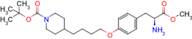 (S)-tert-Butyl 4-(4-(4-(2-amino-3-methoxy-3-oxopropyl)phenoxy)butyl)piperidine-1-carboxylate