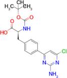 (2S)-3-[4-(2-Amino-6-chloropyrimidin-4-yl)phenyl]-2-[(tert-butoxycarbonyl)amino]propionic acid