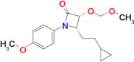 (3R,4S)-4-(2-Cyclopropylethyl)-3-(methoxymethoxy)-1-(4-methoxyphenyl)azetidin-2-one