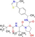 tert-Butyl ((S)-1-((2S,4R)-4-hydroxy-2-(((S)-1-(4-(4-methylthiazol-5-yl)phenyl)ethyl)carbamoyl)pyr…