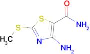 4-Amino-2-(methylthio)-5-thiazolecarboxamide