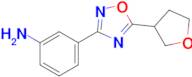 3-[5-(oxolan-3-yl)-1,2,4-oxadiazol-3-yl]aniline