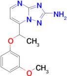 [1,2,4]Triazolo[1,5-a]pyrimidin-2-amine, 7-[1-(3-methoxyphenoxy)ethyl]-