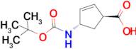 (1S,4S)-4-[[(1,1-Dimethylethoxy)carbonyl]amino]-2-cyclopentene-1-carboxylic acid