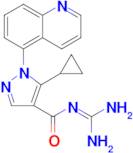 5-cyclopropyl-N-(diaminomethylidene)-1-(quinolin-5-yl)-1H-pyrazole-4-carboxamide