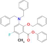 Phenyl 2-(benzyloxy)-3-(dibenzylamino)-5-fluoro-6-methylbenzoate