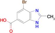 4-bromo-2-methyl-1H-1,3-benzodiazole-6-carboxylic acid