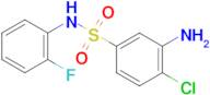 3-Amino-4-chloro-N-(2-fluorophenyl)benzene-1-sulfonamide