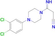 3-[4-(3,4-dichlorophenyl)piperazin-1-yl]-3-iminopropanenitrile