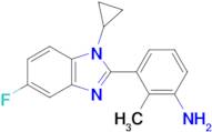 Benzenamine, 3-(1-cyclopropyl-5-fluoro-1H-benzimidazol-2-yl)-2-methyl-