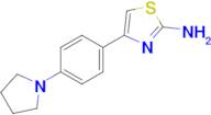 4-[4-(1-pyrrolidinyl)phenyl]-2-Thiazolamine