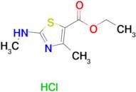 5-Thiazolecarboxylic acid, 4-methyl-2-(methylamino)-, ethyl ester hydrochloride