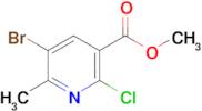 3-Pyridinecarboxylic acid, 5-bromo-2-chloro-6-methyl-, methyl ester