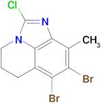 7,8-Dibromo-2-chloro-5,6-dihydro-9-methyl-4H-imidazo[4,5,1-ij]quinoline