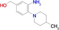 (3-Amino-4-(4-methylpiperidin-1-yl)phenyl)methanol